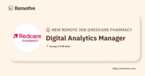 [Hiring] Digital Analytics Manager @Redcare Pharmacy