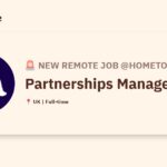 [Hiring] Partnerships Manager @Hometouch