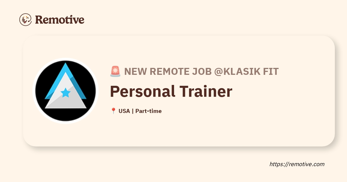 [Hiring] Personal Trainer @Klasik Fit