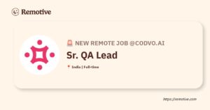 [Hiring] Sr. QA Lead @codvo.ai