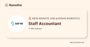 [Hiring] Staff Accountant @Serve Robotics