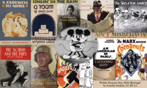 What's Entering the Public Domain in 2025: Hemingway's A Farewell to Arms, Faulkner's The Sound and the Fury, Early Hitchcock Films, Tintin and Popeye Cartoons & More