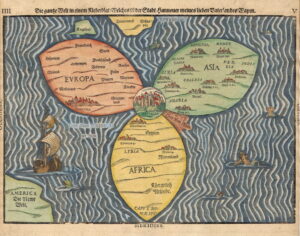 The World in a Cloverleaf: A World Map from 1581