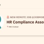 [Hiring] HR Compliance Associate @Jobmobz