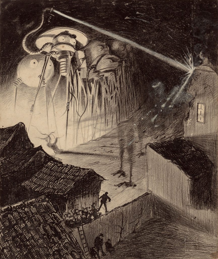 Horrifying 1906 Illustrations of H.G. Wells’ War of the Worlds: Discover the Art of Henrique Alvim Corrêa